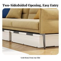 Rolling Underbed Drawer with casters Rolling Flat container particleresistant for Under Bed