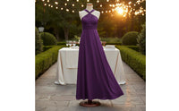 Convertible Bridesmaid Dress Floor Length Women's Clothing Elegant for Wedding
