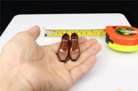 1/6 Scale Action Figure Leather Dress Shoes for Male Bodies