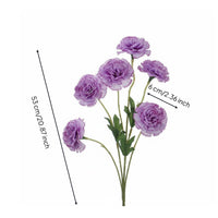 Artificial Carnation Bouquet Realistic Appearance Silk Carnation Flowers Long Home Decoration for Brides, Event Planners, Table Centerpiece
