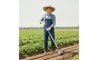 Hose Handling Tool Telescoping Wheel Rolling System Labor-Saving for Garden