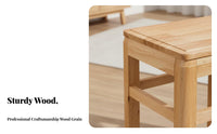 Mortise and Tenon Joinery Square Wooden Stool Chinese Aesthetic Design Four-Legged Wooden Stool Thickened Construction Backless Seat Long-Lasting for Homeowners, Restaurant Owners, Dining Room, Kitchen, Office, Studio