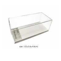 Thickened Dustproof Display Case with White Base Sturdy Car Model Display Box Crystal-Clear Clear Showcase Compact for Collectors