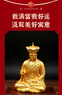 地藏王菩萨迷你佛像合金哑光工艺随身供奉禅意桌面摆件国风收藏礼