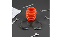 Bellows Sleeve with Clamps Shielded Corrugated Dust Sleeve Debris Protection Vehicle Parts for Maintenance, Repair