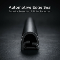 EPDM Rubber Seal Strip with Steel Core, Automotive Door Seal Strip, Car Door Rub #variant:UC-01 U-shaped Seal Ring