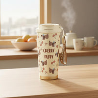 Long-Lasting Insulation Insulated Tumbler with Straw Leak-Proof Portable Thermal Bottle 3-in-1 Lid Stainless Steel Coffee Cup Anti-Slip Bottom for Women, Students, Office, School