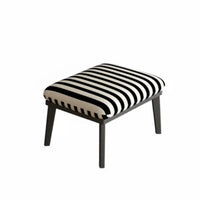 Upholstered Rectangular Stool Vintage Design Footstool Multi-Functional for Home