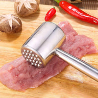 Two-SidedSided Meat Tenderizer Rust Resistant Stainless Steel Meat Mallet