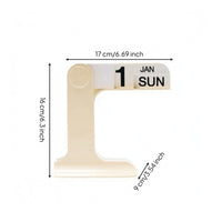 Desktop Flip Calendar Space Saving Date Board Reusable