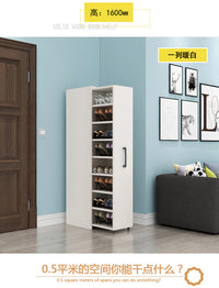 Pull-Out Shoe Cabinet Large Capacity Entryway Hidden Storage Organizer Modern Minimalist Shoe Rack
