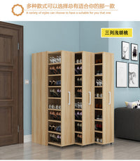 Pull-Out Shoe Cabinet Large Capacity Entryway Hidden Storage Organizer Modern Minimalist Shoe Rack