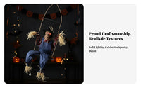 Hanging Scarecrow on Swing
