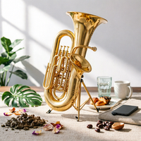 Tuba Stand Padded Cradle Euphonium Stand Musical Instrument Support for Practice Room