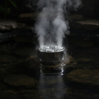 Water-Shortage Protection 3-Head Pond Fogger Stainless Steel Sonic Mist Maker with Lights Corrosion-Resistant Mist Maker with LED Lights High-Efficiency for Hobbyists, Ponds, Fountains, Landscapes
