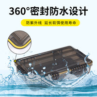 Waterproof Fishing Tackle Box with Removable Dividers, Large Capacity Lure Storage Case