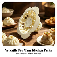 Stuffed Bun Maker Wide Open Top Pastry Press Raised Rim