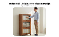 Simple Design Floor Standing Bookshelf Space-Saving Freestanding Bookshelf Easy to Assemble Multi-Layer Storage Shelf Stable for Children, Students, Homeowners, Living Room, Bedroom, Home Office, Study