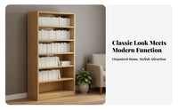 Large Capacity Freestanding Bookcase Sturdy and Long-Lasting Tall Book Cabinet Versatile Tall Bookshelf Stylish Design for Students, Homeowners, Collectors