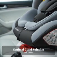 Adjustable Recline Rotating Convertible Child Seat Vehicle Anchorage System Compatible 360 Rotating Infant Carrier Forward and Rear-Facing Baby Gear Side Collision Protection for Children 0-12 Years, Newborns, New Parents, Car, Family Travel, Road Trips
