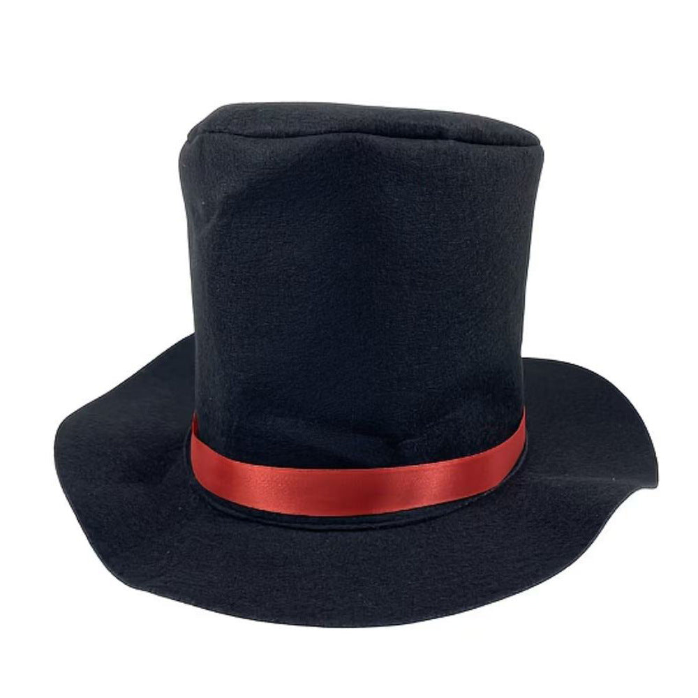 Black W Red Ribbon