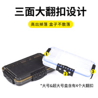 Waterproof Fishing Tackle Box with Removable Dividers, Large Capacity Lure Storage Case