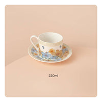 Floral Coffee Cup and Saucer Set Drinkware