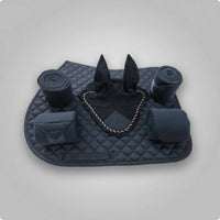 Racing Horse Tack Set Shielded Quilted Horse Pad Set Mesh for Riding, Training