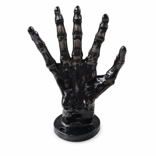Skeletal Hand Stand Five-Finger Ball Display Holder Glossy