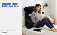 Teddy Fleece Support Pillow, Multi-Functional Bedside Pillow, Soft Plush, for Studying, Sofa, Dormitory, Random Color