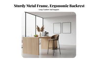 Bar Stool with spinerest Minimalist Design Counter Chair urban Look spine Support for Homeowners, Kitchen, Bistro