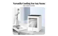 Desktop Air Chiller Mist Humidifier Desktop Cooling Fan Triple Wind Settings Mini Water-Cooling Chiller for Students, Office Workers, Desk