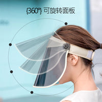 Women's Summer Polarized Sun Hat with Face Shield, Wide Brim UV Protection for Outdoor Cycling