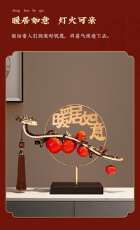 New Chinese Style Persimmon Ornament for Living Room Cabinet
