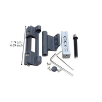 Aluminum hinge damper for doors