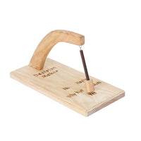 Wooden Decision Maker Natural Wood Wooden Hanging Ornament Arched Top