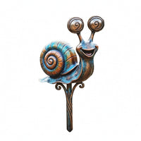 Garden Stake with Spiral Shell Metal Garden Stake Sturdy for Flower Beds