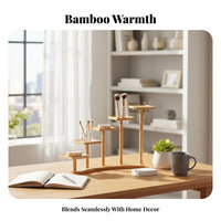 Tabletop Plant Stand Multi-Tier Design Display Rack Natural Aesthetic