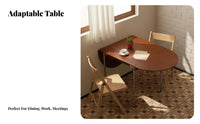 Foldable transformable fold-downpanel Table expandableable fold-downpanel Dining Table Space-Saving Kitchen Furniture Multifunctional for Families, Apartment Dwellers, Small Homeowners, Living Room