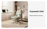 Reclining Chair with Footrest Ergonomic Design Computer Seat Adjustable Headrest rotate Base for Bedroom, Work from Home, Gaming