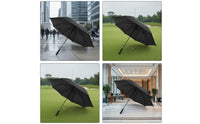 Water-Repellent Straight Umbrella with EVA Handle Oversized Long-Handle Umbrella with 8 Ribs Windproof Heavy Duty for Hotels