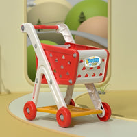 Shopping Cart Toy Screen Toy Trolley Cart Wheeled for Daycare