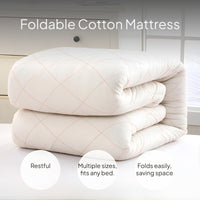 Cotton Quilted Mattress Pad, Foldable Blanket, Dorm Bedding