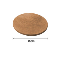 Wooden hot Pad Trivet Smooth Finish Round Wooden Heat Pad Non-Slip Coaster for Kitchen