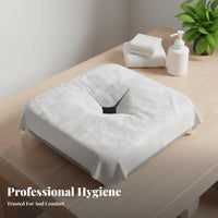 Hygienic Spa Bed Hole Towel Thickened Disposable Massage Face Towel Soft and Breathable for Estheticians, Beauty Salons, Spas