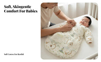 Anti-Kick Design Infant Sleepsuit Year-Round Wearable Blanket Temperature Regulating Sleep Sack Breathable for Newborns, Toddlers, Bedtime, Crib Use, Rest Time, Resttime