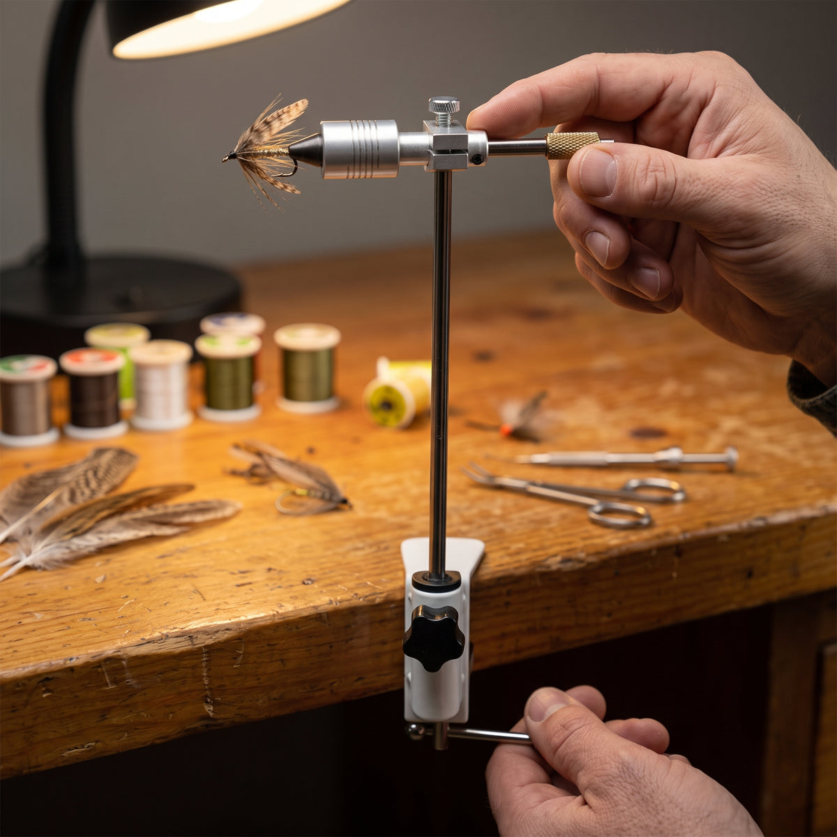 Fly Tying Vise for Fishing Hooks Lure Making Tool
