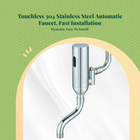Touchless stainless steel faucet