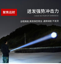 硕森2026新款手电筒强光充电小型便携儿童自行车灯夜骑远射大功率