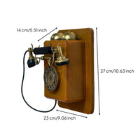 Wall-Attached Antique Phone Photo Prop Retro Telephone Decor for Shop Window